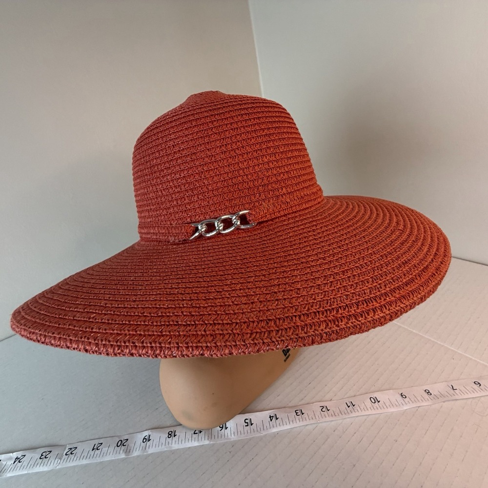 New Magid UPF 50+ Women's‎ Packable Wide Brim Floppy Red Sun Beach Hat